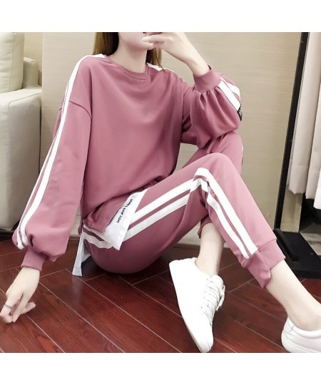 Women's New Tracksuit 2 Piece Set Autumn Winter Pullover Top Long Pants Sports Suit Female Sweatshirt Sportswear Suit for Wom...