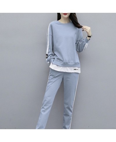 Women's New Tracksuit 2 Piece Set Autumn Winter Pullover Top Long Pants Sports Suit Female Sweatshirt Sportswear Suit for Wom...