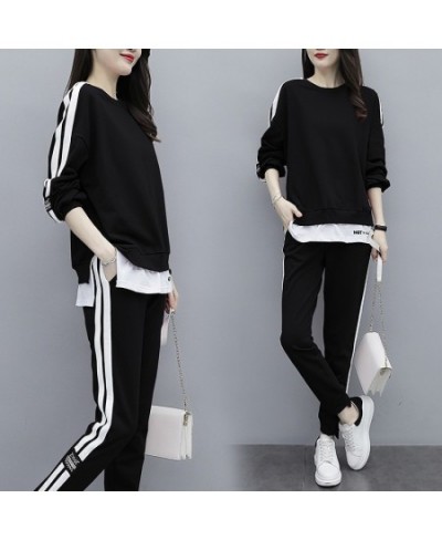 Women's New Tracksuit 2 Piece Set Autumn Winter Pullover Top Long Pants Sports Suit Female Sweatshirt Sportswear Suit for Wom...