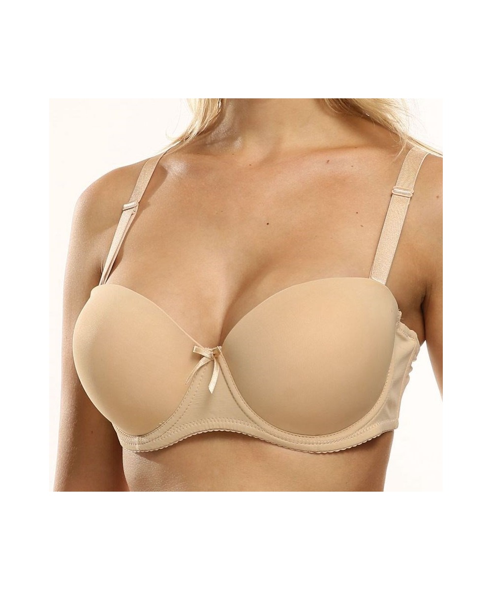 Seamless Sexy Bras For Women Fashion Push Up Bra Strapless Lingerie 1/2 Cup Cotton Underwear Plus Size Brassiere 36-40 $20.38...