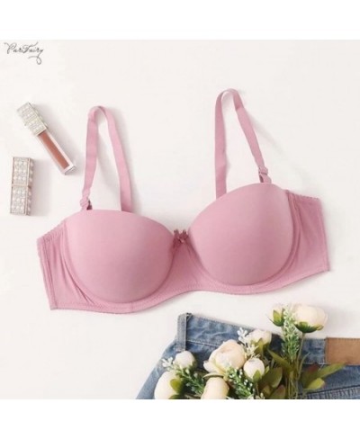 Seamless Sexy Bras For Women Fashion Push Up Bra Strapless Lingerie 1/2 Cup Cotton Underwear Plus Size Brassiere 36-40 $20.38...