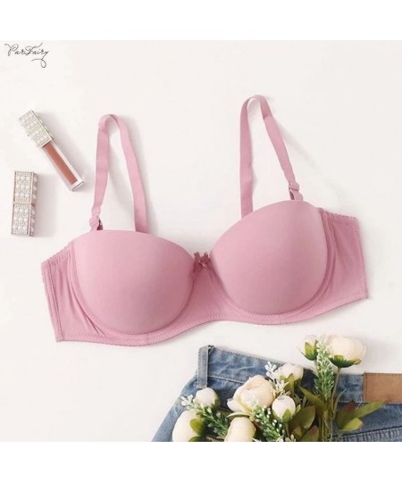 Seamless Sexy Bras For Women Fashion Push Up Bra Strapless Lingerie 1/2 Cup Cotton Underwear Plus Size Brassiere 36-40 $20.38...