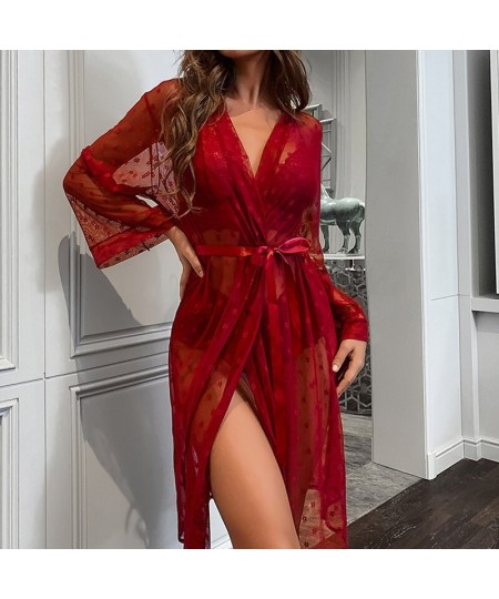 Ladies 3PC Robe Suit New Satin Nightdress Set Sexy Printed Nightgown Silk Lingerie Leisure Time House Pajama Underwea $30.53 ...