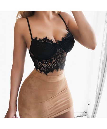 Sexy Women Floral Lace Bralette Bustier Crop Top Bra Shirt Vest Overnight Delivery $12.65 - Underwear