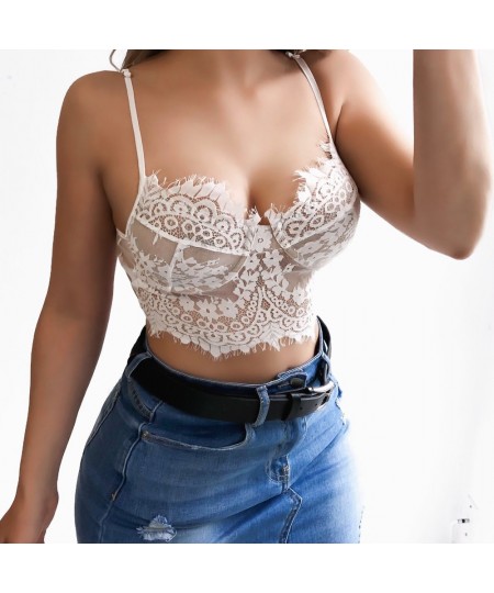 Sexy Women Floral Lace Bralette Bustier Crop Top Bra Shirt Vest Overnight Delivery $12.65 - Underwear