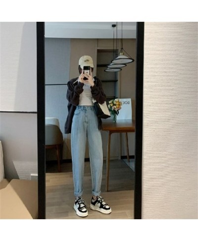 Female Clothing Y2k Streetwear Vintage Clothes Women's Pants Baggy Jeans Woman High Waist Korean Fashion Pant Harem Blue $47....