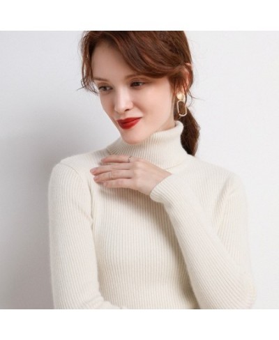 Winter Women Turtleneck Sweater Basic Knitted Soft Pullovers Cashmere Jumpers For Women Fashion Elastic Warm Sweaters $23.10 ...