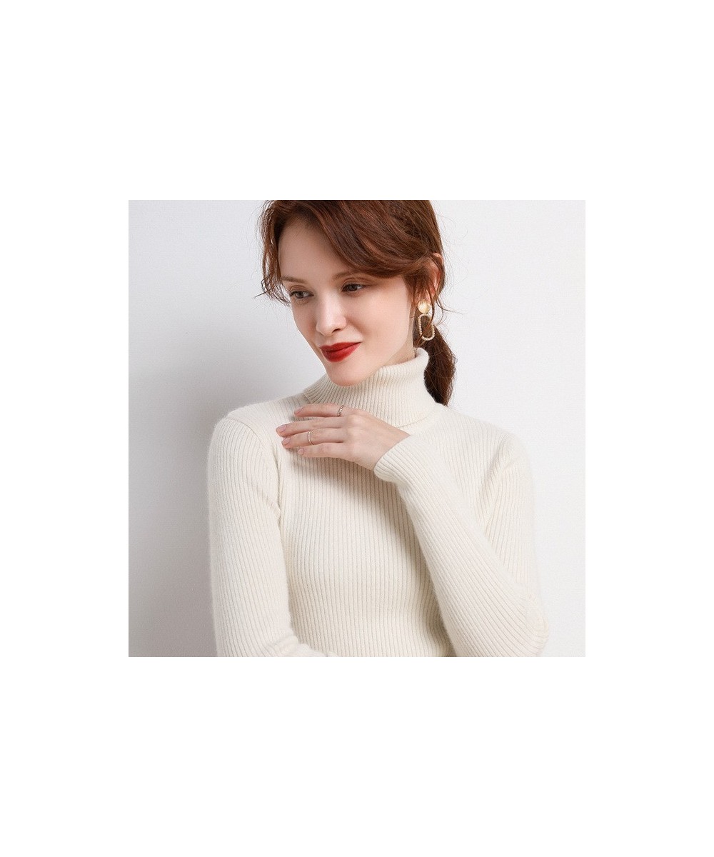 Winter Women Turtleneck Sweater Basic Knitted Soft Pullovers Cashmere Jumpers For Women Fashion Elastic Warm Sweaters $23.10 ...