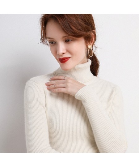 Winter Women Turtleneck Sweater Basic Knitted Soft Pullovers Cashmere Jumpers For Women Fashion Elastic Warm Sweaters $23.10 ...