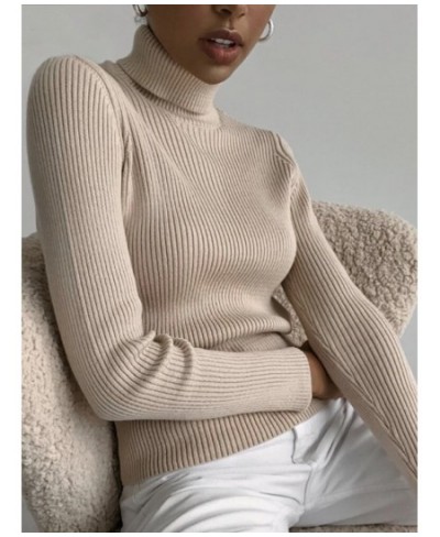 Winter Women Turtleneck Sweater Basic Knitted Soft Pullovers Cashmere Jumpers For Women Fashion Elastic Warm Sweaters $23.10 ...