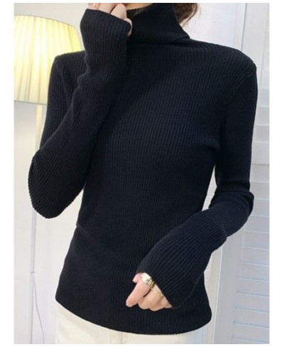 Winter Women Turtleneck Sweater Basic Knitted Soft Pullovers Cashmere Jumpers For Women Fashion Elastic Warm Sweaters $23.10 ...