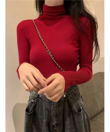 Winter Women Turtleneck Sweater Basic Knitted Soft Pullovers Cashmere Jumpers For Women Fashion Elastic Warm Sweaters $23.10 ...