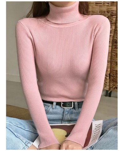 Winter Women Turtleneck Sweater Basic Knitted Soft Pullovers Cashmere Jumpers For Women Fashion Elastic Warm Sweaters $23.10 ...