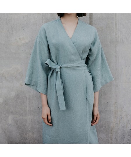 Kimono Robes For Women Cotton Coverage Mid-Calf Dresses Women's Three Quarter Sleeve Bathrobes Sleepwear 2023 New $45.31 - Sl...