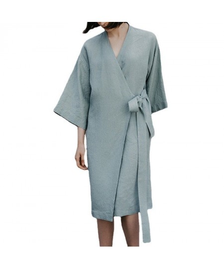 Kimono Robes For Women Cotton Coverage Mid-Calf Dresses Women's Three Quarter Sleeve Bathrobes Sleepwear 2023 New $45.31 - Sl...