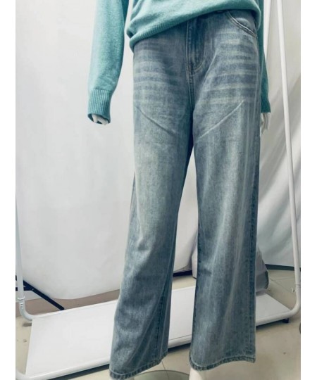 Factory Promotion Nordic Style Original Quality Totem Women Jeans Pants Autumn Winter Trousers Light Blue Long Women Pant $66...