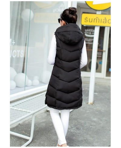 Women's Cotton Jacket Waistcoat Mid-length Korean Outer Female 2023 Autumn and Winter New Large Size Vest Coats $63.10 - Jack...