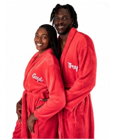 Couple Plush Bathrobes Customized His and Hers Bathrobes Wedding Gifts Personalized Bathrobe King and Queen Robes Bridal Show...