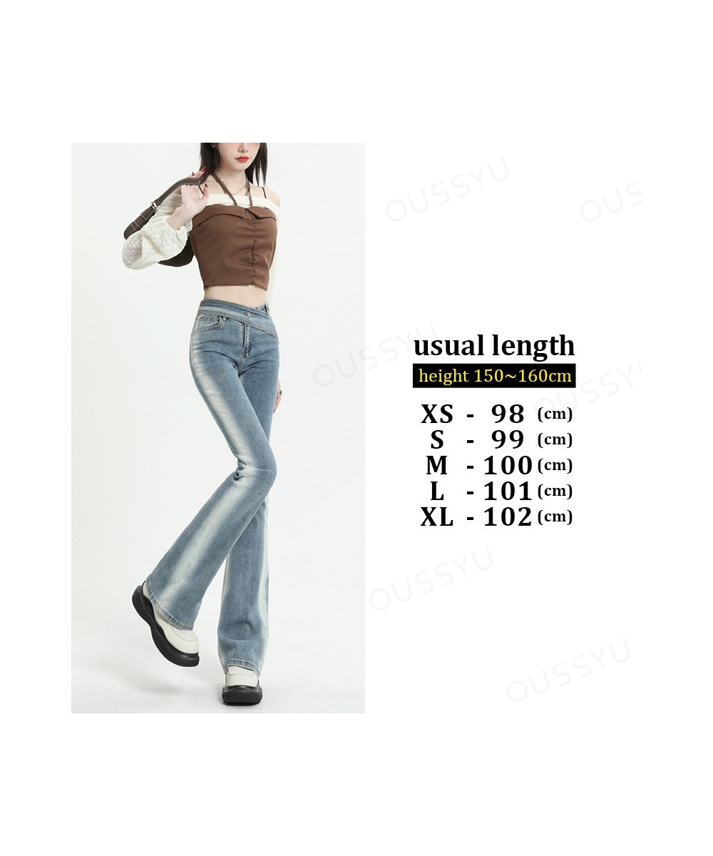 Flared Jeans High Waist Loose Comfortable Jeans For Women Retro Style Pants Elastic Fashion Boyfriend Style Denim Pant Trouse...