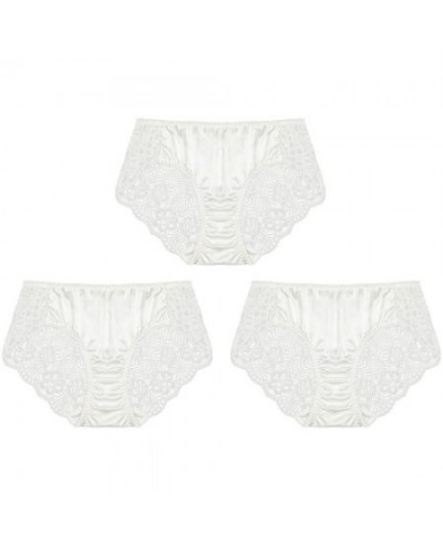 Silk Panties 100 Pure 3 Pack Soft Lace Sexy New Women $56.86 - Underwear