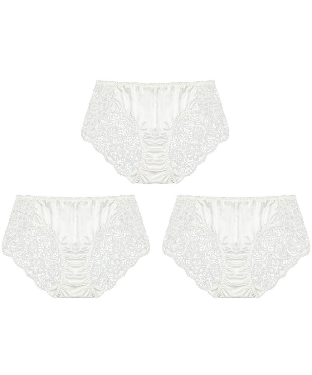 Silk Panties 100 Pure 3 Pack Soft Lace Sexy New Women $56.86 - Underwear