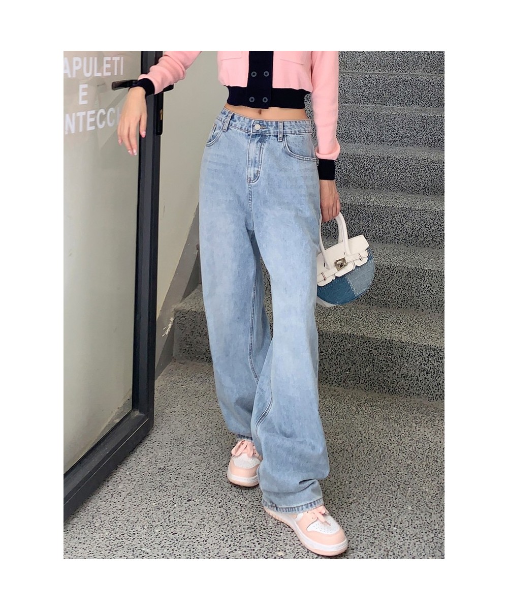 Korean Fashion Baggy Jeans Women 2023 Spring Summer Versatile High Waist Casual Straight Denim Wide Leg Pants Trend Trousers ...