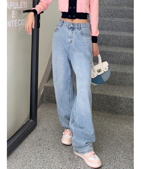 Korean Fashion Baggy Jeans Women 2023 Spring Summer Versatile High Waist Casual Straight Denim Wide Leg Pants Trend Trousers ...