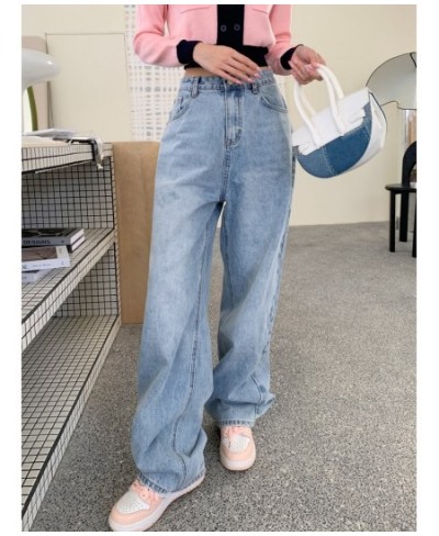 Korean Fashion Baggy Jeans Women 2023 Spring Summer Versatile High Waist Casual Straight Denim Wide Leg Pants Trend Trousers ...