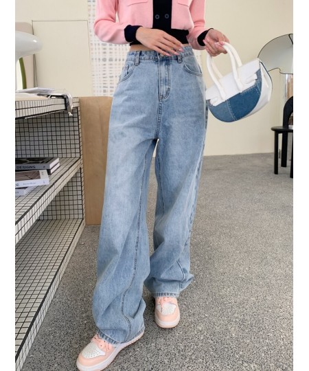 Korean Fashion Baggy Jeans Women 2023 Spring Summer Versatile High Waist Casual Straight Denim Wide Leg Pants Trend Trousers ...