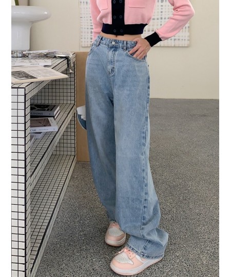 Korean Fashion Baggy Jeans Women 2023 Spring Summer Versatile High Waist Casual Straight Denim Wide Leg Pants Trend Trousers ...