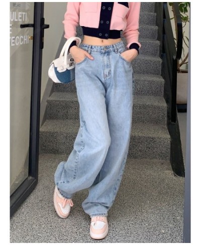 Korean Fashion Baggy Jeans Women 2023 Spring Summer Versatile High Waist Casual Straight Denim Wide Leg Pants Trend Trousers ...