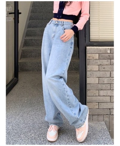 Korean Fashion Baggy Jeans Women 2023 Spring Summer Versatile High Waist Casual Straight Denim Wide Leg Pants Trend Trousers ...