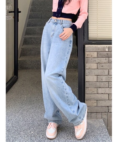 Korean Fashion Baggy Jeans Women 2023 Spring Summer Versatile High Waist Casual Straight Denim Wide Leg Pants Trend Trousers ...