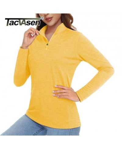 Summer Sun Protection Shirts UPF 50+ Quick Dry 1/4 Zipper Womens Long Sleeve T-Shirts Moisture Wicking Golf Pullover $34.42 -...