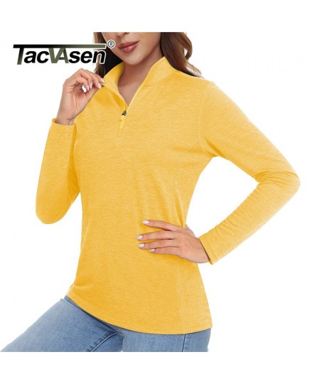 Summer Sun Protection Shirts UPF 50+ Quick Dry 1/4 Zipper Womens Long Sleeve T-Shirts Moisture Wicking Golf Pullover $34.42 -...