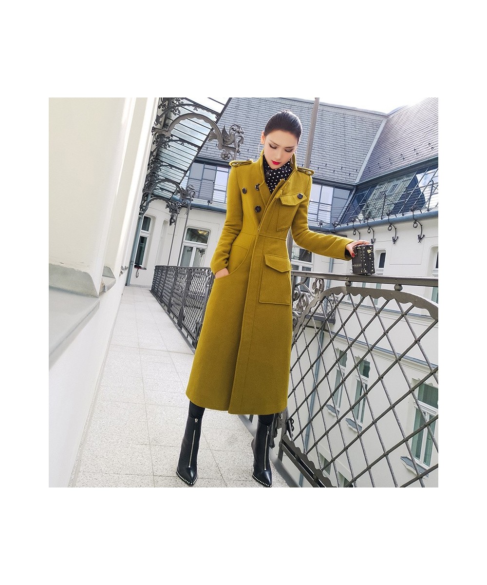 2022 Autumn And Winter New Korean Version Of High-end Temperament Slim Fit And Thin Mid-length Wool Women's Woolen Coat $109....