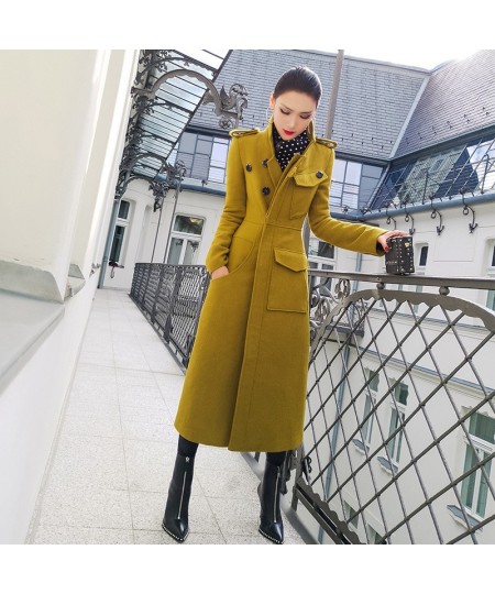 2022 Autumn And Winter New Korean Version Of High-end Temperament Slim Fit And Thin Mid-length Wool Women's Woolen Coat $109....