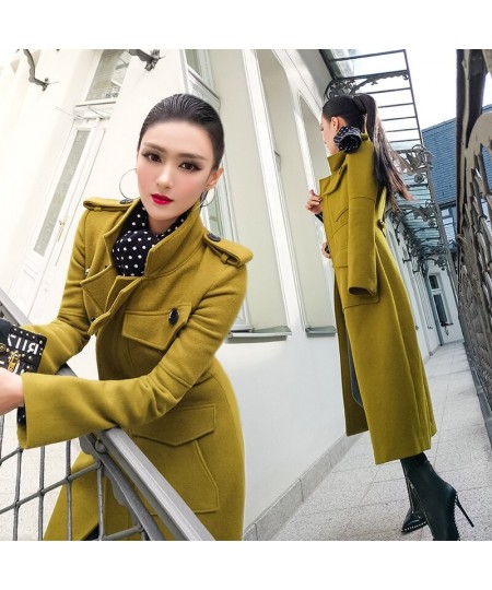 2022 Autumn And Winter New Korean Version Of High-end Temperament Slim Fit And Thin Mid-length Wool Women's Woolen Coat $109....