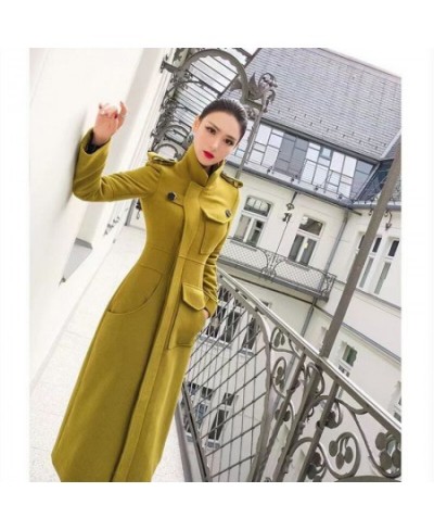 2022 Autumn And Winter New Korean Version Of High-end Temperament Slim Fit And Thin Mid-length Wool Women's Woolen Coat $109....