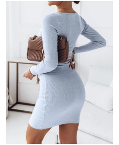 Spring Summer Women's Dress Chic Elegant Sexy Knitted Short Dresses High Quality Korean Fashion Simple Soft Mini Dress $35.27...