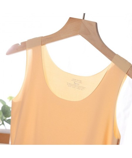 2022 Summer Sleeveless Tank Tops Women Seamless Ice Silk Vest Female Sexy Short Solid Camisole Plus Size 4XL $19.89 - Underwear