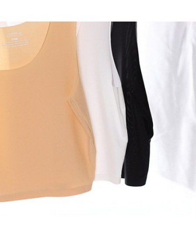 2022 Summer Sleeveless Tank Tops Women Seamless Ice Silk Vest Female Sexy Short Solid Camisole Plus Size 4XL $19.89 - Underwear