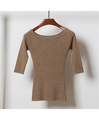 2023 korean style sweaters for women fashion tops clothing sweaters Basic clothes brown black white pullovers knitted blouses...