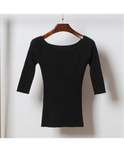 2023 korean style sweaters for women fashion tops clothing sweaters Basic clothes brown black white pullovers knitted blouses...