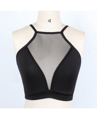 Women Sexy Mesh Sleeveless Vest Tank Perspective Bralette Bustier Lingerie Corset Tops Female Underwear See Through Tank $17....