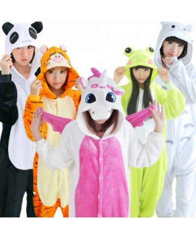 Funny Unicorn Onesies Panda Frog Kigurumi Adults Women Men Anime Pajamas Flannel Cartoon Totoro Cosplay Onesie Homewear $39.2...