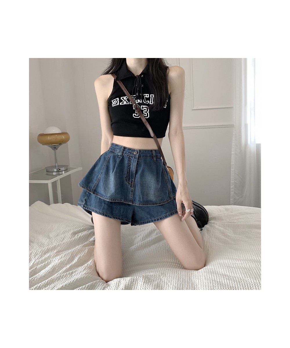 Y2k Skirt For Women 2023 Summer Sexy Mini Denim Skirt Ladies Shorts Jeans Pants Casual Korean Style Female A line Puffy Skirt...