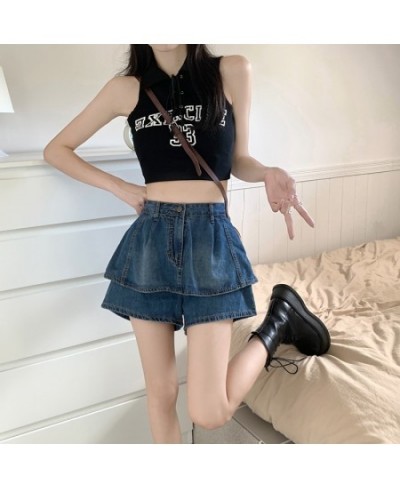 Y2k Skirt For Women 2023 Summer Sexy Mini Denim Skirt Ladies Shorts Jeans Pants Casual Korean Style Female A line Puffy Skirt...