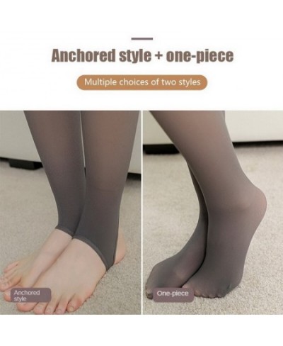 Women's Fleece Thicken Tights Ladies Warm Winter Tights Leggings Thick Wool Panty Fake Translucent Pantyhose Thermal Stocking...