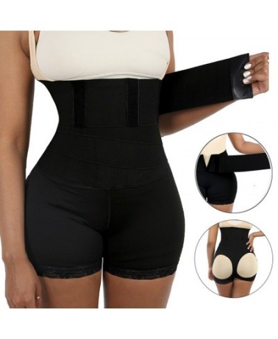 High Waist Trainer Shorts Tummy Control Butt Lifter Shaper Panties Wrap Belt Slimming sheath woman flat belly Fajas Shapewear...